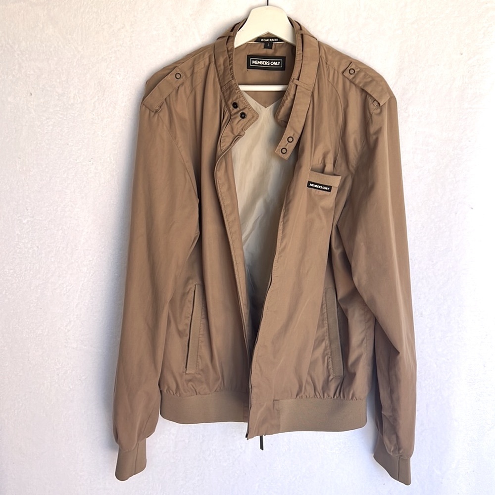 Members Only Iconic Racer Mens Size Large